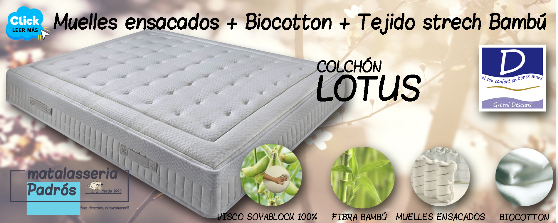 Colchon de muelles ensacados